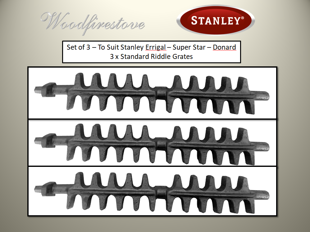 STANLEY ERRIGAL Cast Iron Grate Set (Set of 3) Std