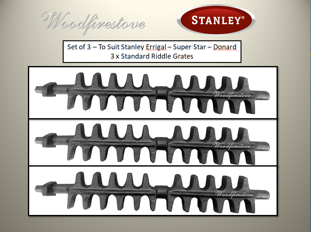 STANLEY SUPER STAR MK2 (Set of 3) Std Cast Iron Riddle Grates
