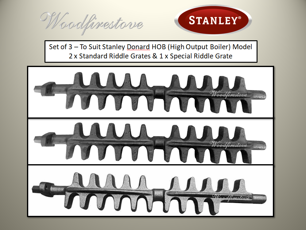 STANLEY SUPER STAR MK2 (Set of 3) HOB (High Output Boiler) Model Cast Iron Riddle Grates