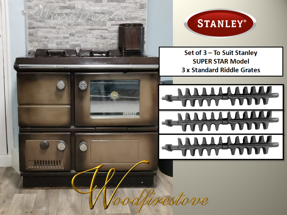 STANLEY SUPER STAR MK2 (Set of 3) Std Cast Iron Riddle Grates