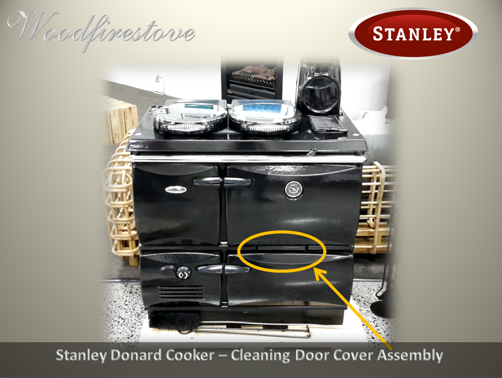 STANLEY DONARD Cleaning Door Cover Cast Iron BLACK Enamel - Assembly