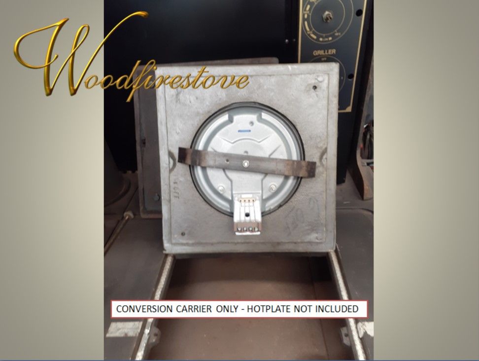HOMESTEAD COOKER - Cast Iron CARRIER FOR ORIGINAL SQUARE HOTPLATE TO ROUND HOTPLATE Conversion - to suit Models WE1 & WE2
