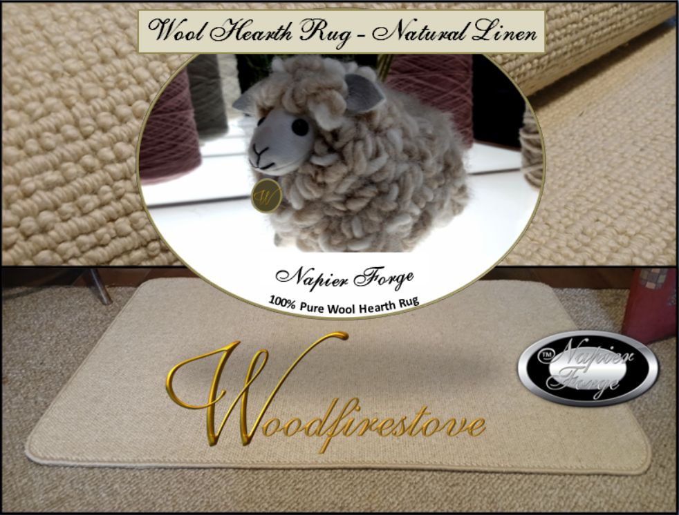 Pure Wool FIREPLACE HEARTH RUGS (SECOND) 🔥🔥🔥 Natural Linen - FIREPLACE ...
