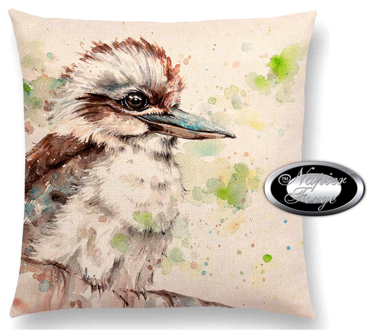 Farmhouse Cotton Linen Blend Cushion Cover 45cm x 45cm - Design Artists Kookaburra *Free Shipping