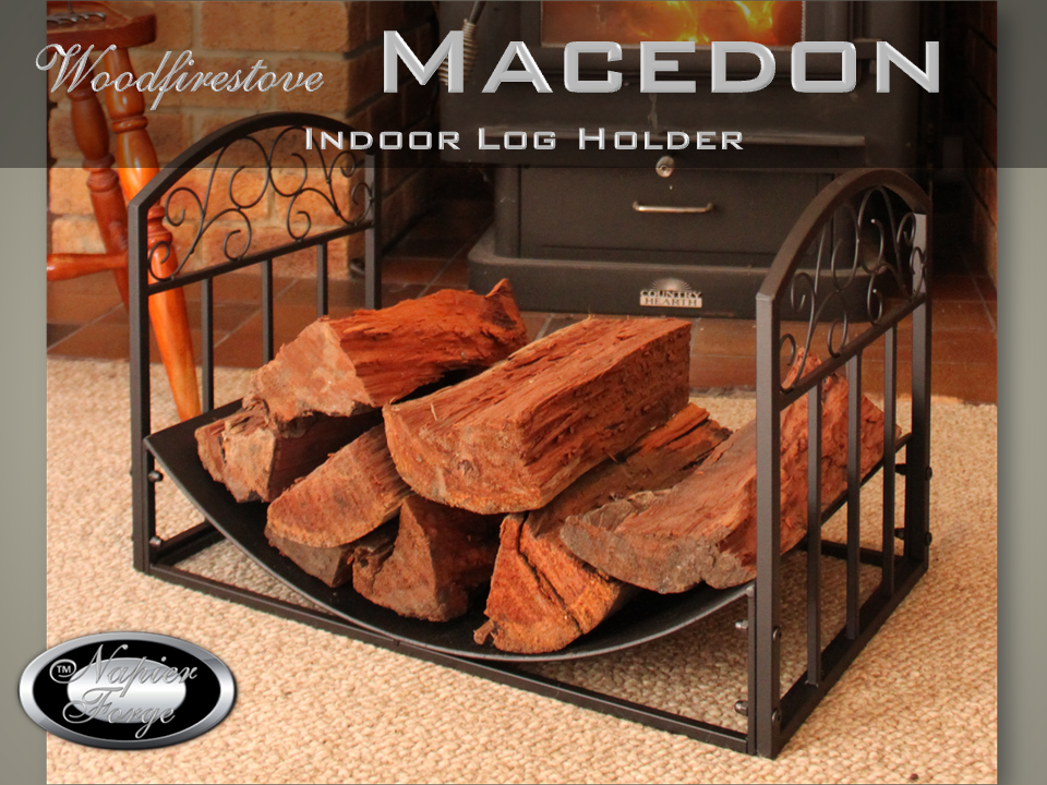 MACEDON Indoor Log Rack / Wood Holder FIREWOOD STORAGE