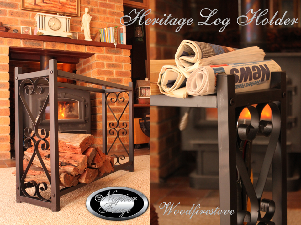 Heritage Wrought Iron Log Holder - Image 2