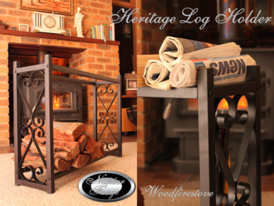 Heritage Wrought Iron Log Holder - Image 2