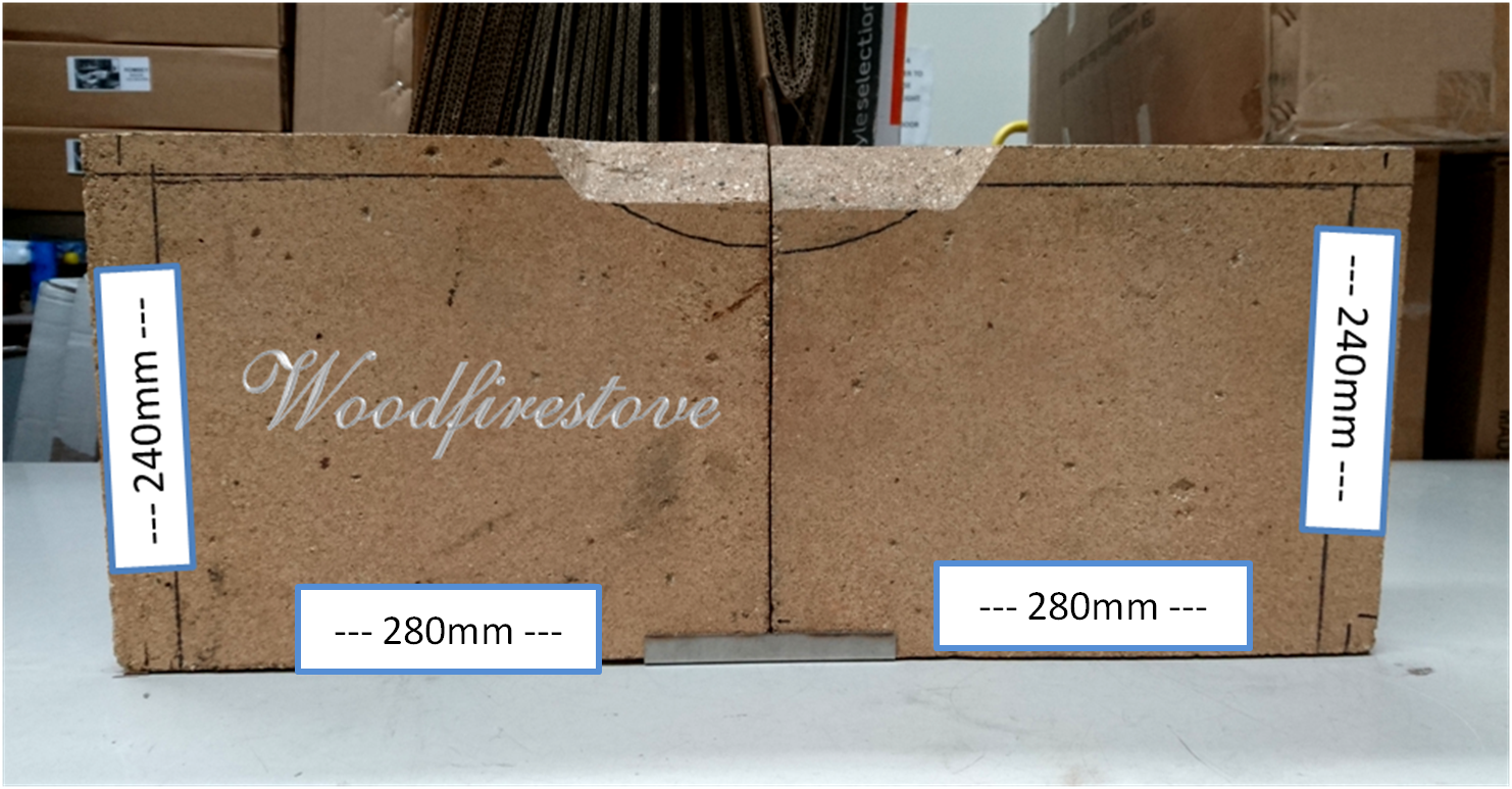 Coalbrookdale Darby REAR FIRE BRICK SET (Set of 2)