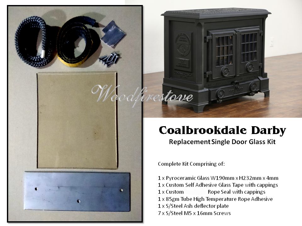 Coalbrookdale Darby Single Door GLASS Repair Kit