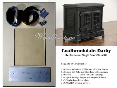 Coalbrookdale Darby Single Door GLASS Repair Kit