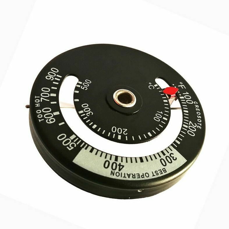 Wood Heater Wood Stove Magnetic Temperature Thermometer Temperature Gauge B & W