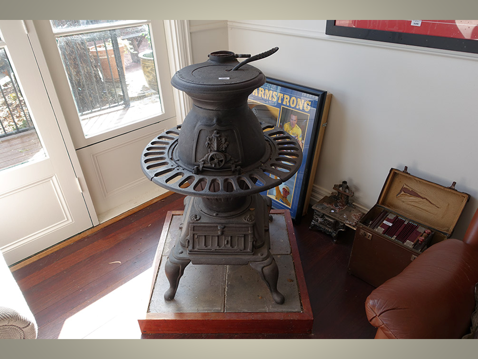 Mont Eltham Pot Belly Stove CAST IRON 1980 Flue Damper Key