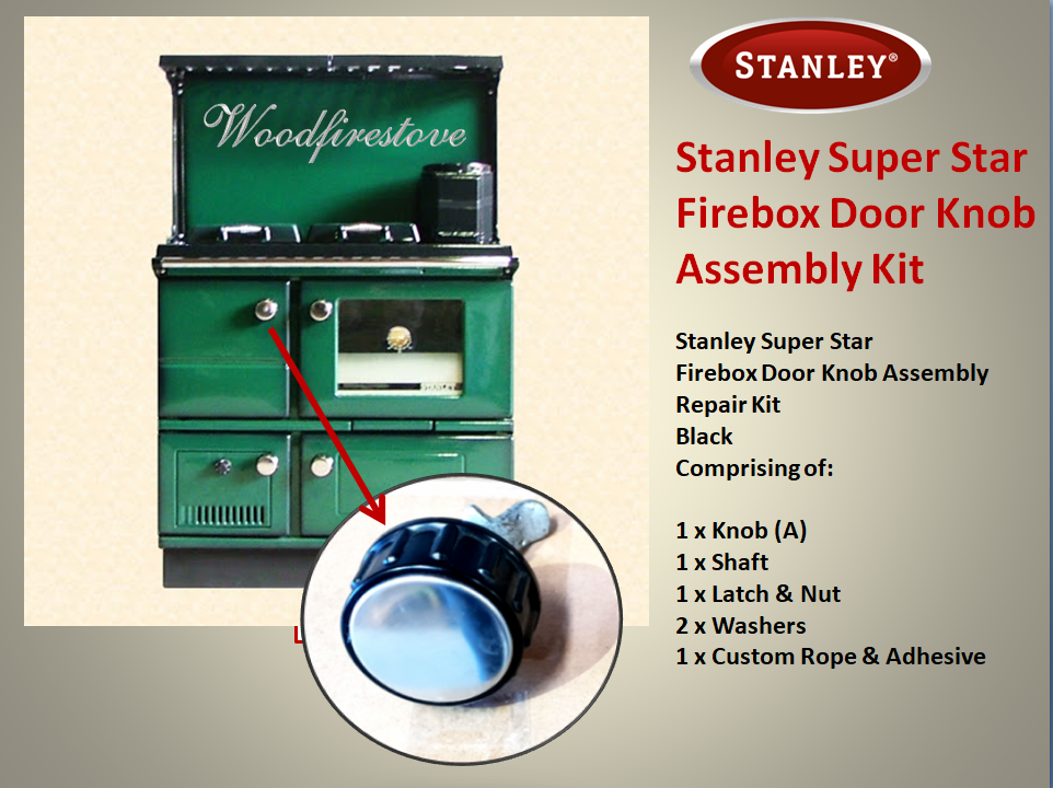 Stanley Super Star FIREBOX Door Knob Assembly Kit - Free Shipping Australia Wide