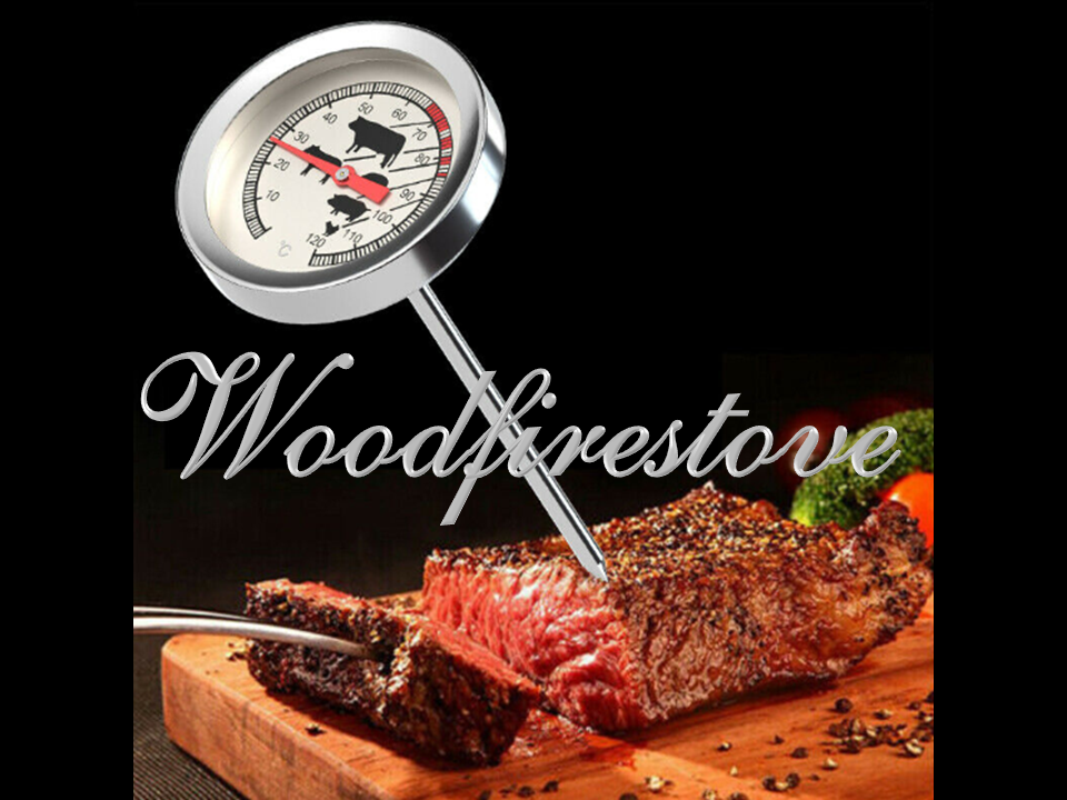 Meat Cooking Thermometer Temperature Gauge - Stainless Steel