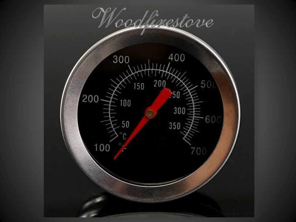 Wood Stove Oven & Pizza Oven Black Face Oven Thermometer Temperature Gauge