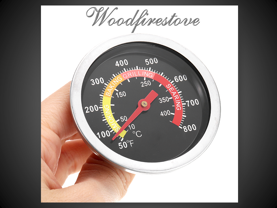 Wood Stove Oven & Pizza Oven Colour Face Oven Thermometer Temperature Gauge
