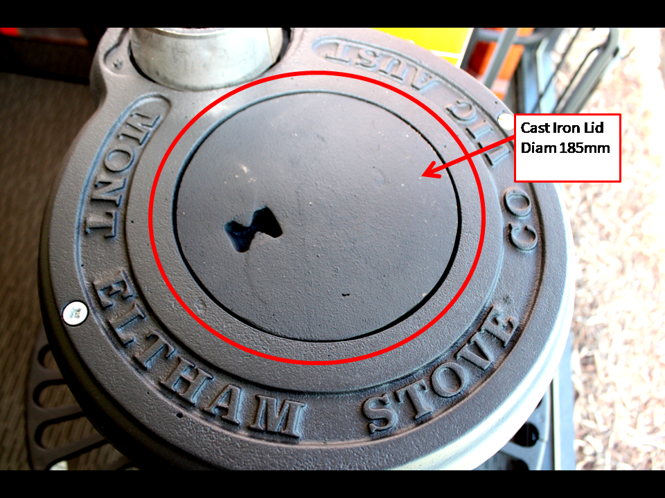Mont Eltham Pot Belly Stove CAST IRON LID