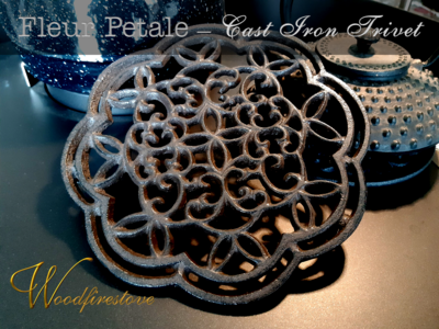 Fleur Petale TRIVET Cast Iron