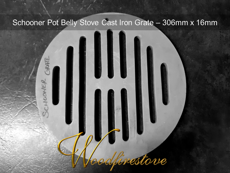 Schooner Pot Belly Stove Cast Iron Grate