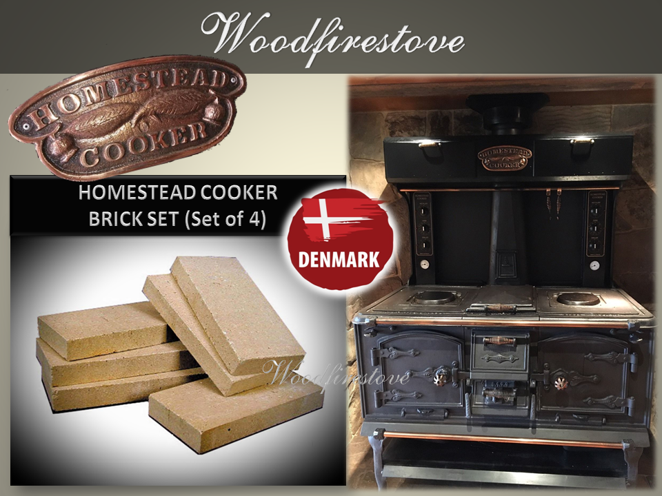 HOMESTEAD COOKER - REPLACEMENT FIREBRICK SET - to suit Models WE1 & WE2