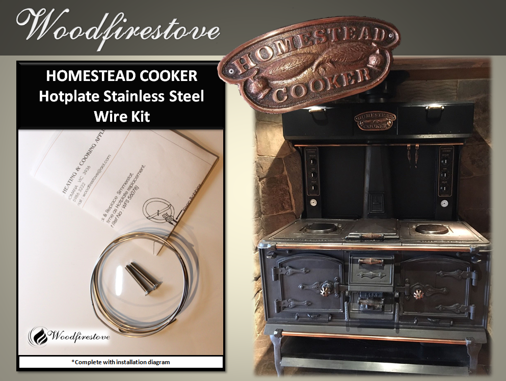 HOMESTEAD COOKER - Hotplate Element Stainless Steel Wire Kit (to suit Models WE1 & WE2)