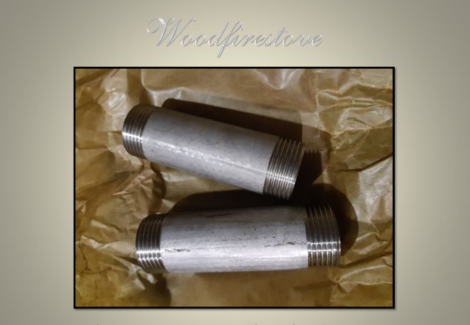Rayburn NO 1 (Old) COOKER - FLOW AND RETURN PIPES (Cooker & Hot Water) Stainless Steel Replacement
