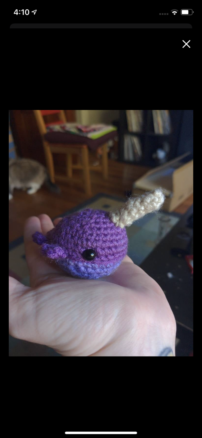 Handmade Narwhal Doll PRE-ORDER