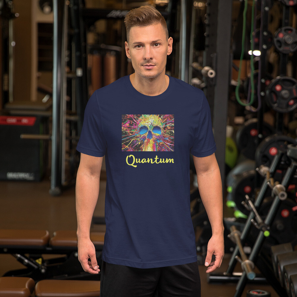 Quantum apparel skull field Unisex t-shirt