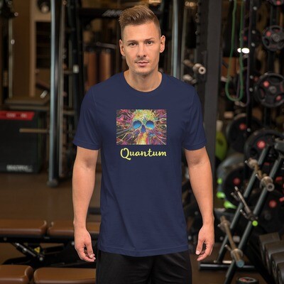 Quantum apparel skull field Unisex t-shirt