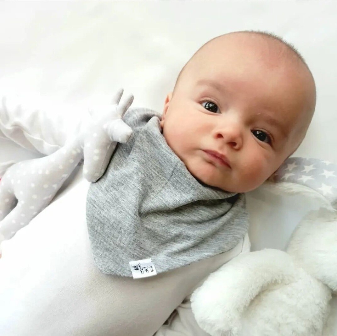 Bandana Bib - Grey