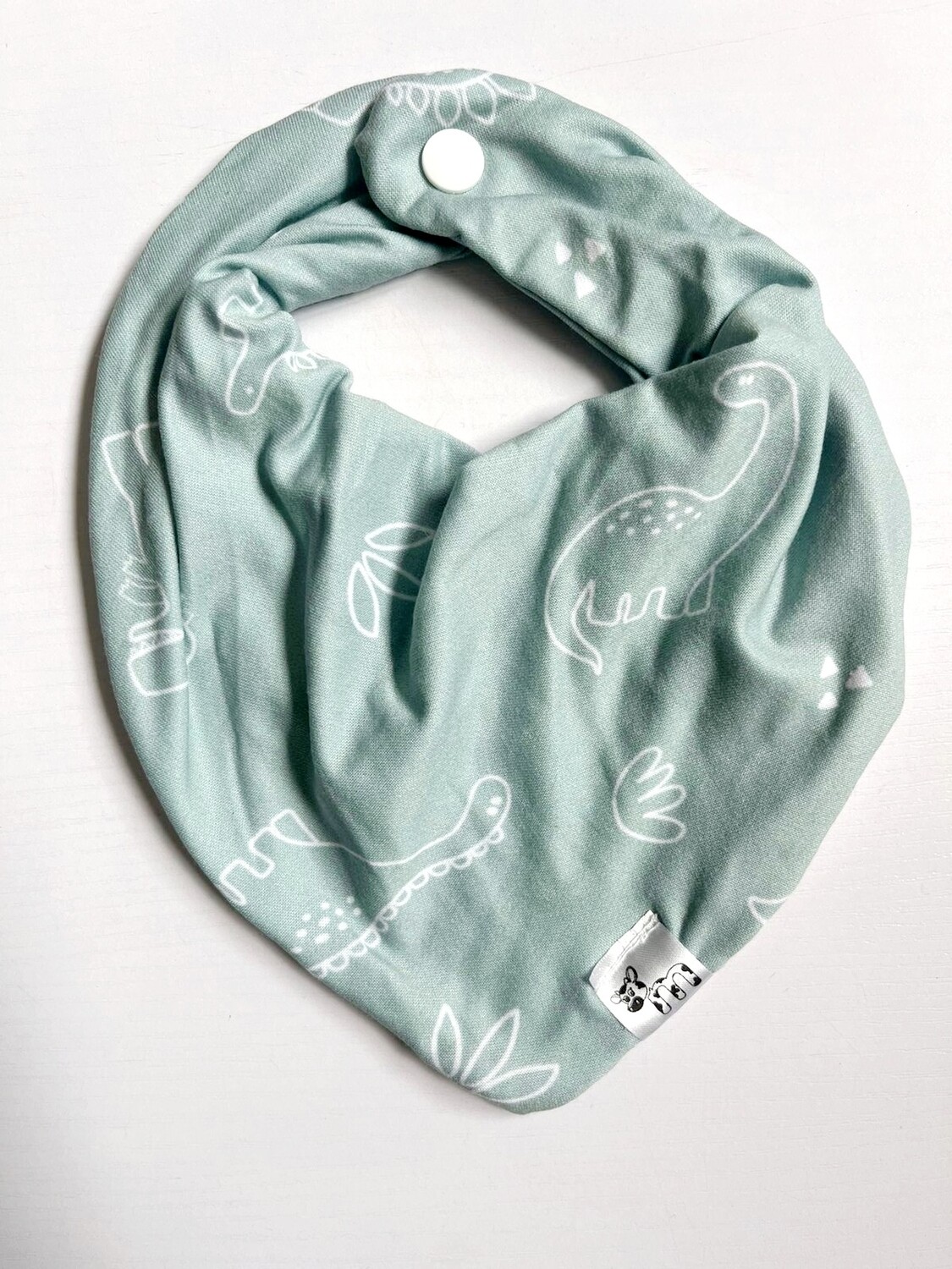 Bandana Bib - Duck Egg Dino