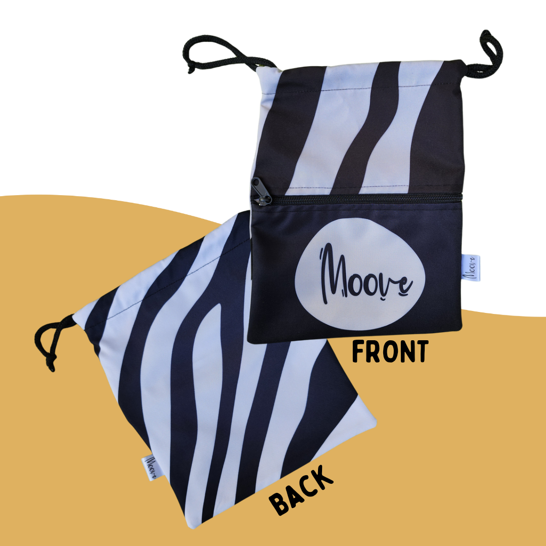 ZIPPED POUCH - Zebra/Moove