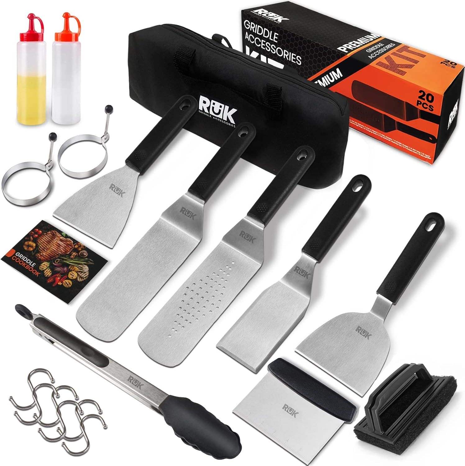 RüK Blackstone Griddle Accessories Kit, 20 PCS Flat Top Griddle Accessories Set