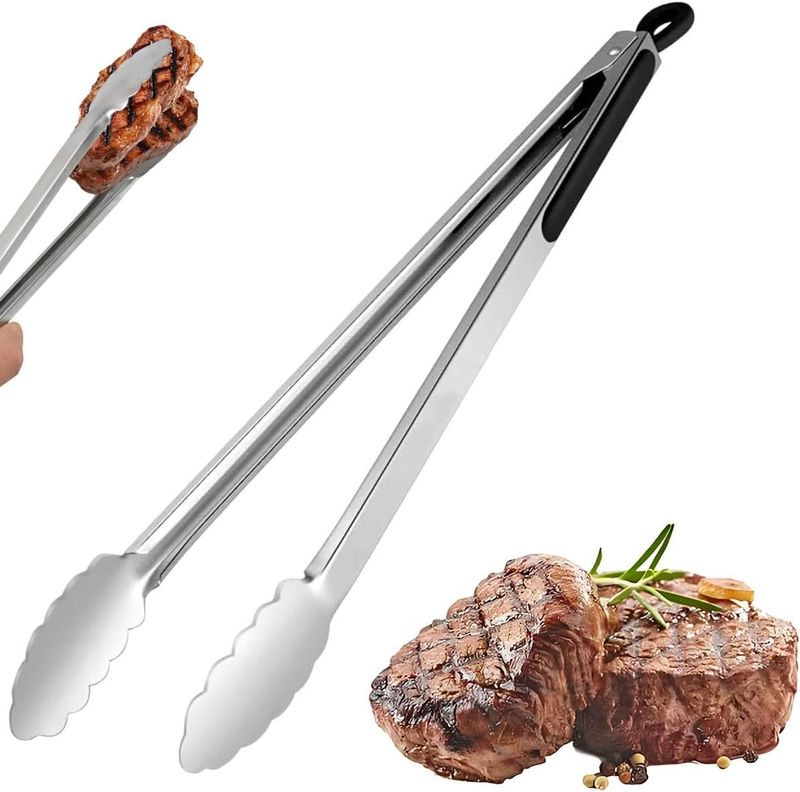 Nalaina 16" Stainless Steel Kitchen Grill Tongs