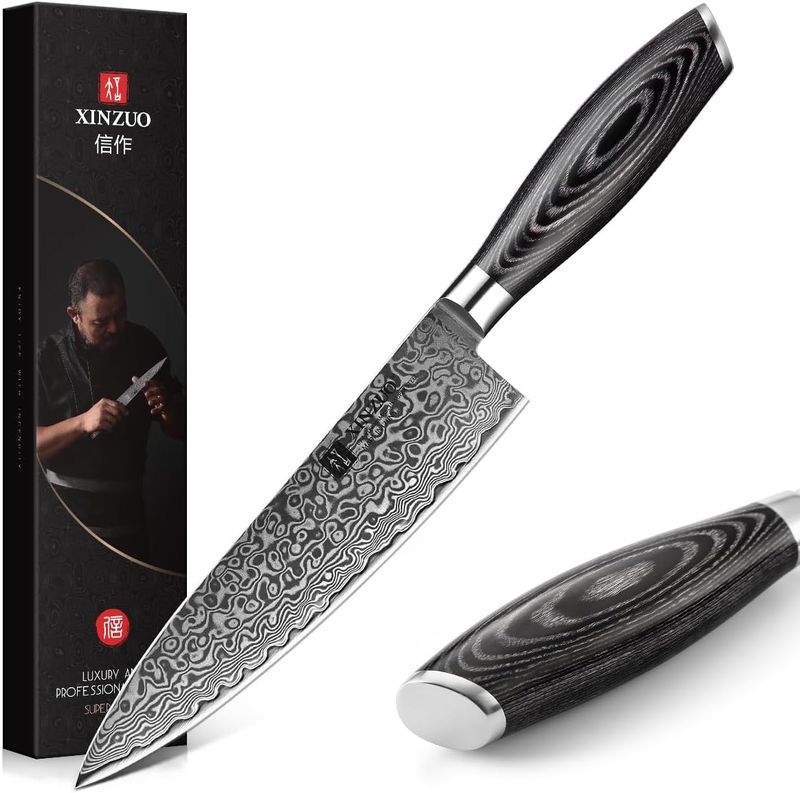 XINZUO Chef Knife 8 Inch Damascus Kitchen Knif