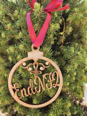 ENDNF2 Wooden Christmas Bauble