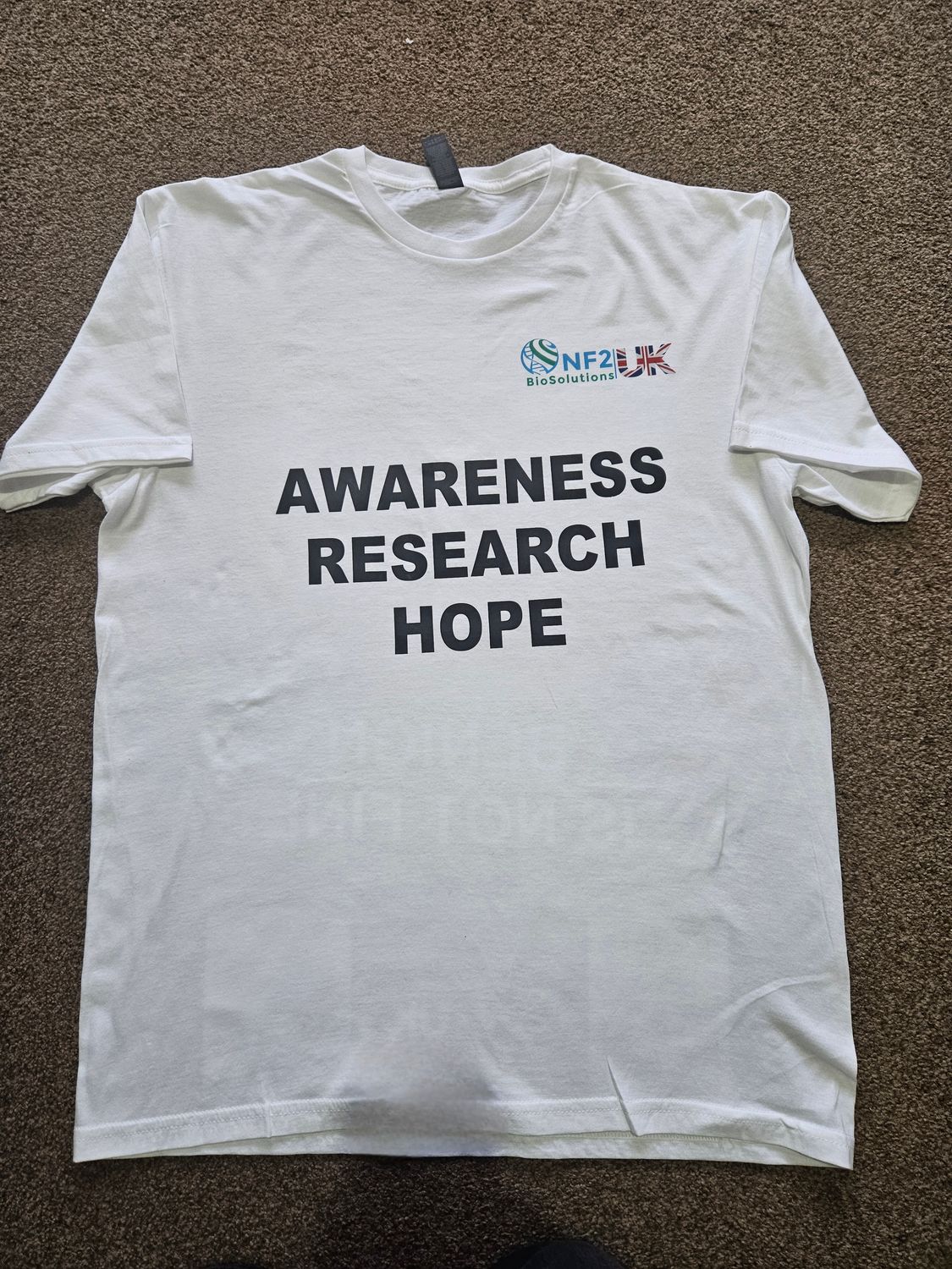 *NEW* NF2 BioSolutions UK Tshirt (Featuring Donation QR Code)
