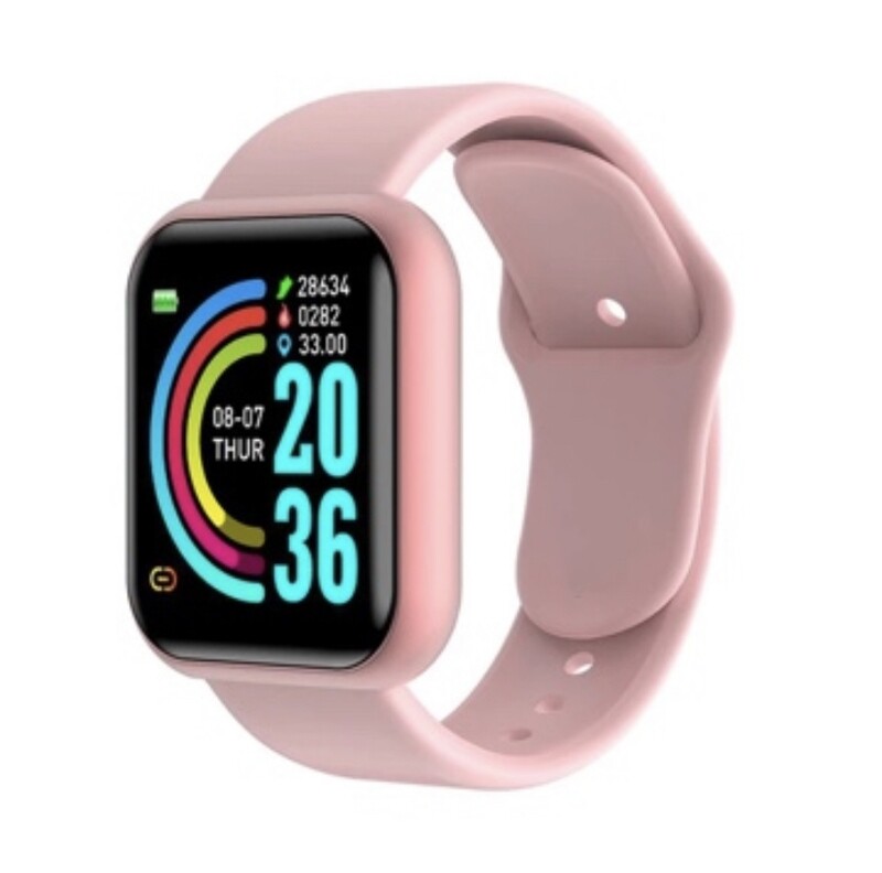 Pink 2021 Smartwatch For Apple And Android