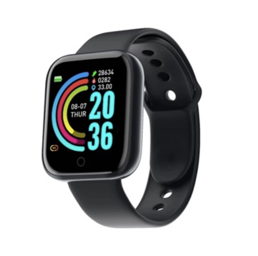 Black 2021 Smartwatch For Apple And Android