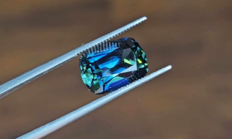 6.73ct  Teal Sapphire