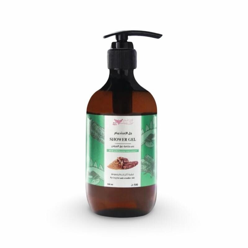 SHOWER GEL Rich with licorice root extract - 500ml - جل الاستحمام بخلاصة عرق السوس - 500 مل