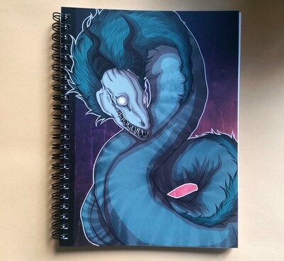 Demonic Eel Spiral Notebook