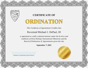 Ordination Admin Fee - Digital Documents & Books in PDF Format delivered by Email