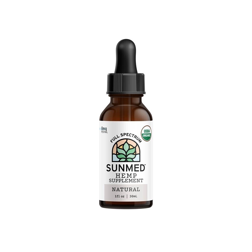 Organic Full Spectrum Tinctures, Flavor: Natural, Strength: 250mg - 8mg per serving