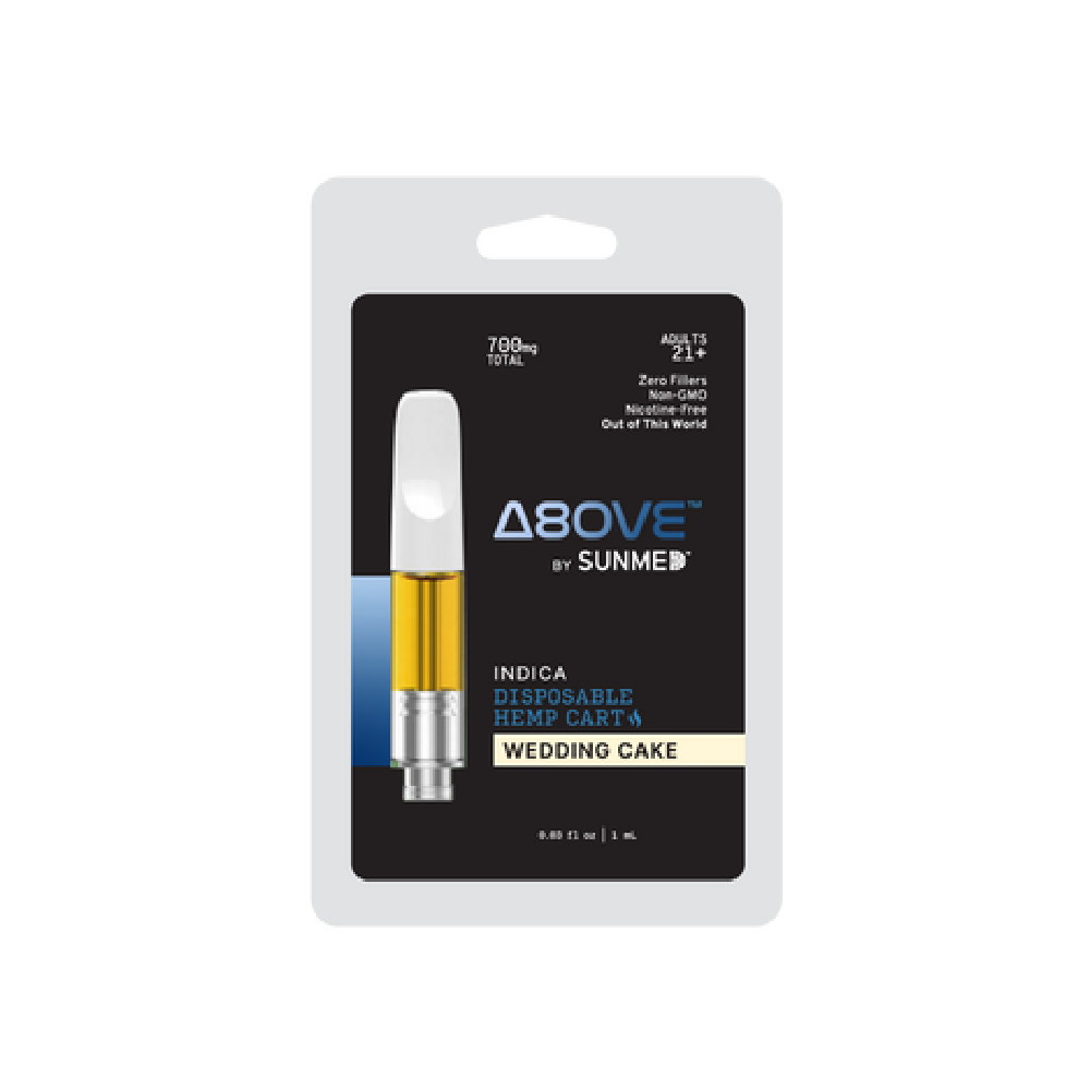 SunMed ABOVE Delta 8 Indica Cartridges 700mg