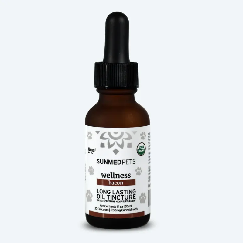 Organic Broad Spectrum Pet Tincture - Bacon 500mg