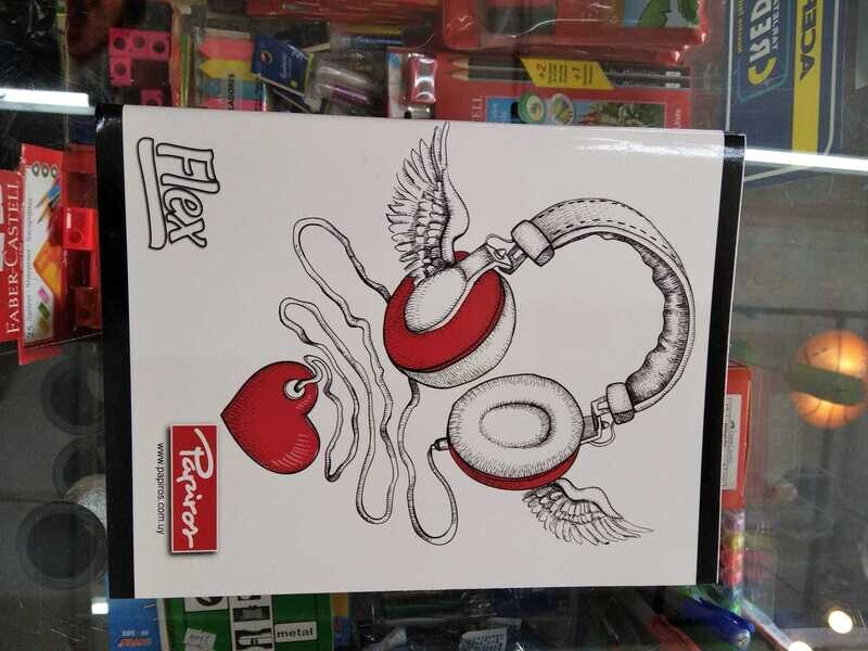 CUADERNO 72 HOJAS PAPIROS FLEX 