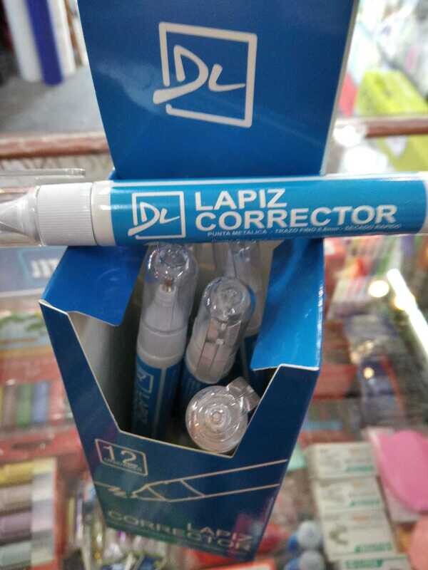 CORRECTOR MARCADOR BLANCO PUNTA METALICA