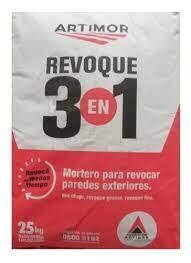 ARTIMOR REVOQUE 3 EN 1 X 25KG CEMENTOS ARTIGAS