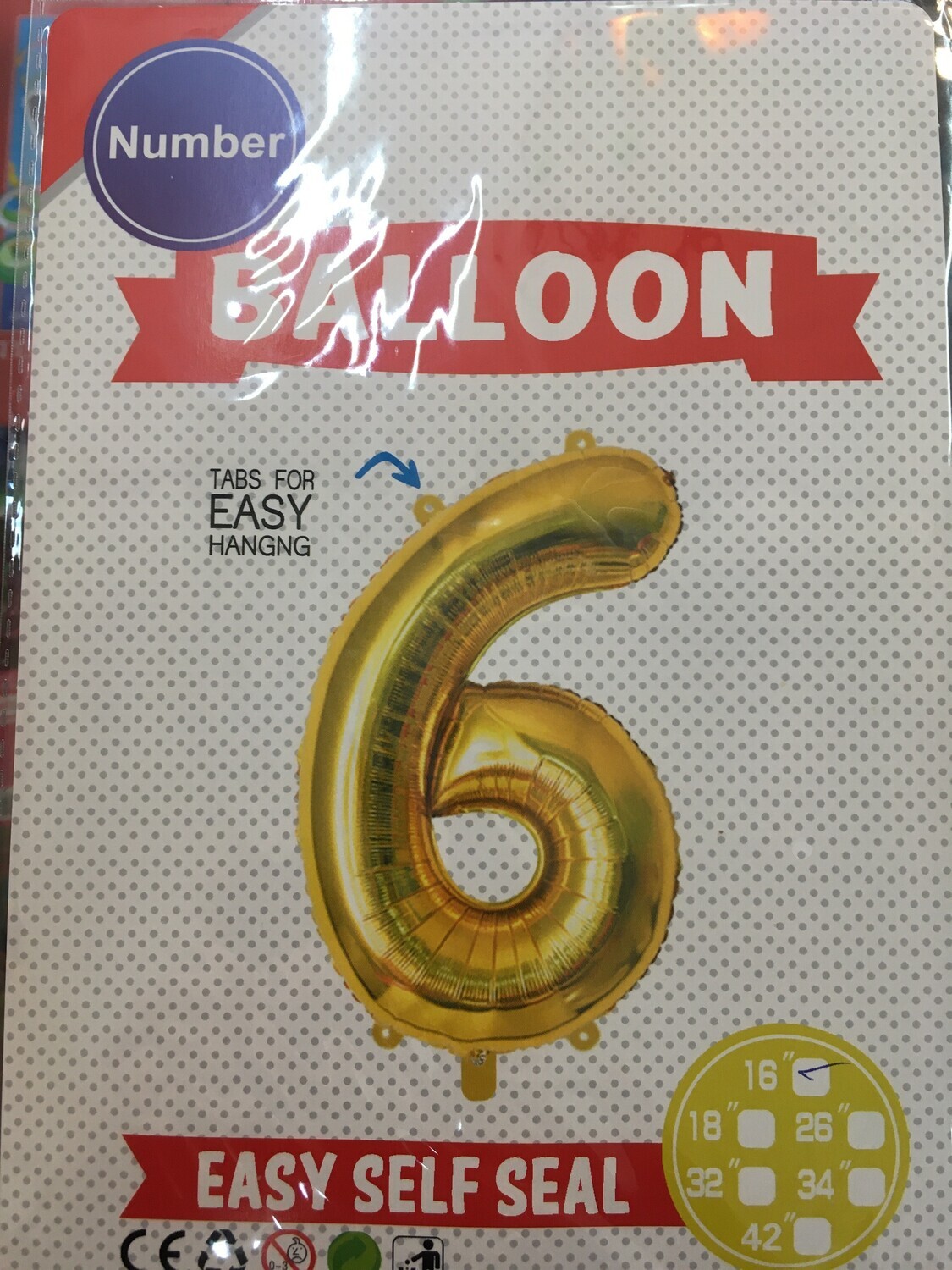 GLOBO NUMERO ORO 